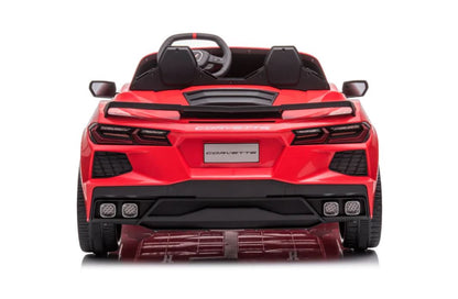 Voiture électrique Chevrolet Corvette C8 24V deux places, ÉDITION DE LUXE, pour enfants avec télécommande