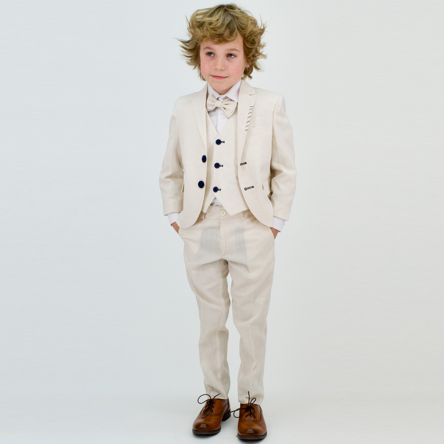 Costume de cérémonie en lin Prince pour garçons