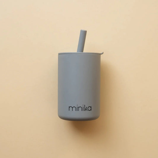Silicone Straw Cup With Lid