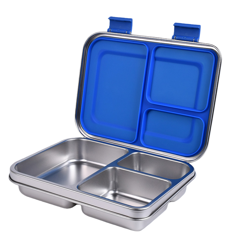 Boîte à déjeuner anti-fuite en acier inoxydable avec compartiments – Style Bento pour enfants et adultes