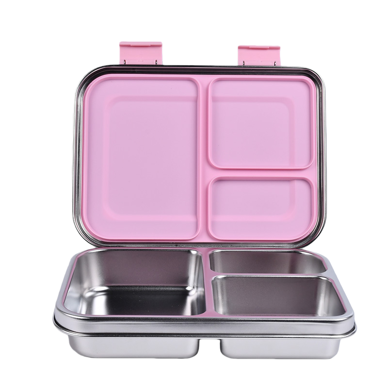 Boîte à déjeuner anti-fuite en acier inoxydable avec compartiments – Style Bento pour enfants et adultes