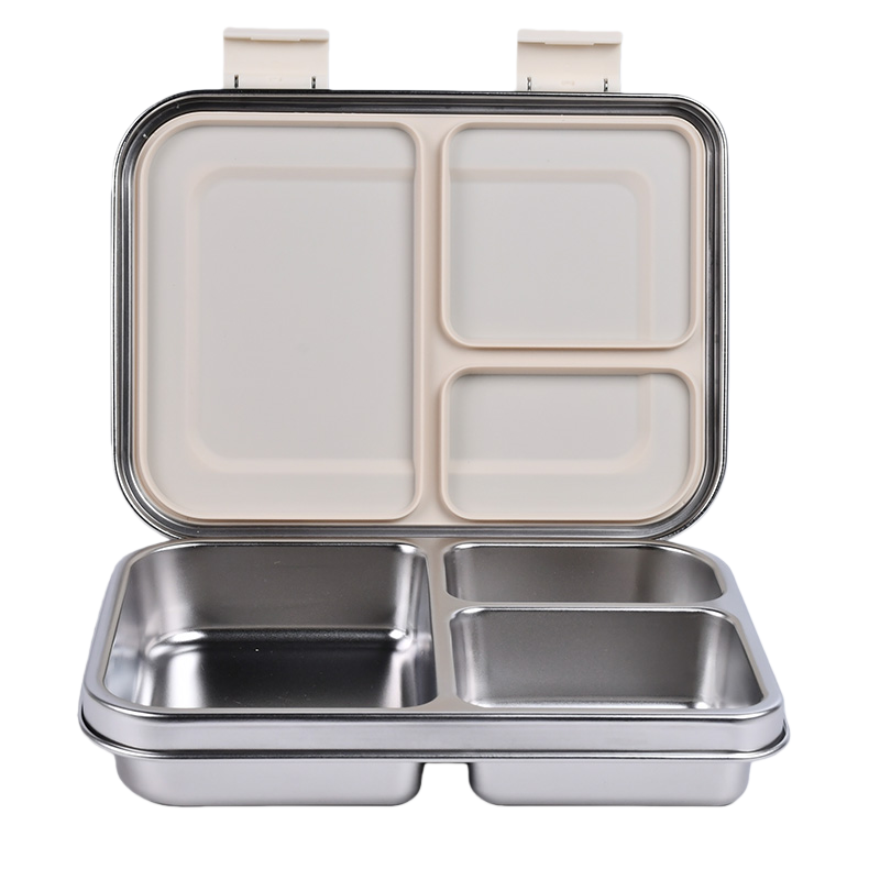 Boîte à déjeuner anti-fuite en acier inoxydable avec compartiments – Style Bento pour enfants et adultes