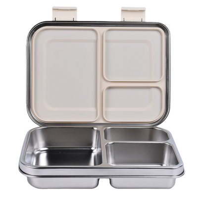 Stainless Steel Leak Proof Lunch Box with Compartments – Bento Style for Kids & Adults