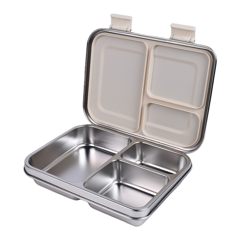 Boîte à déjeuner anti-fuite en acier inoxydable avec compartiments – Style Bento pour enfants et adultes