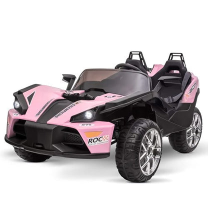 Voiture électrique 12 V pour enfants avec télécommande, style Slingshot, 2 places