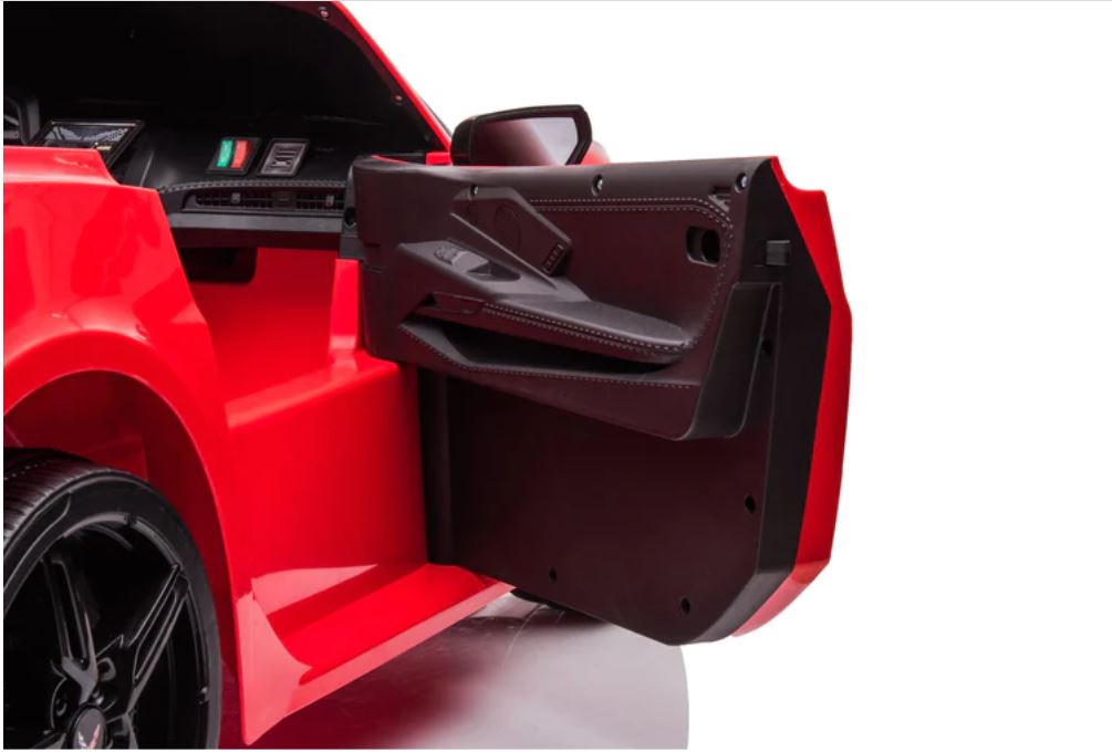 Voiture électrique Chevrolet Corvette C8 24V deux places, ÉDITION DE LUXE, pour enfants avec télécommande