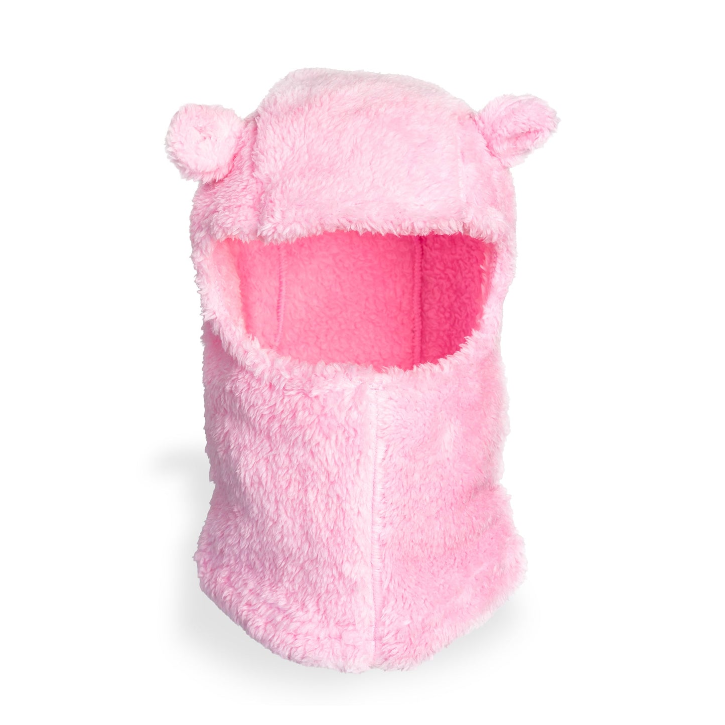 Dahlia Pastel Pink Plush Bear Balaclava
