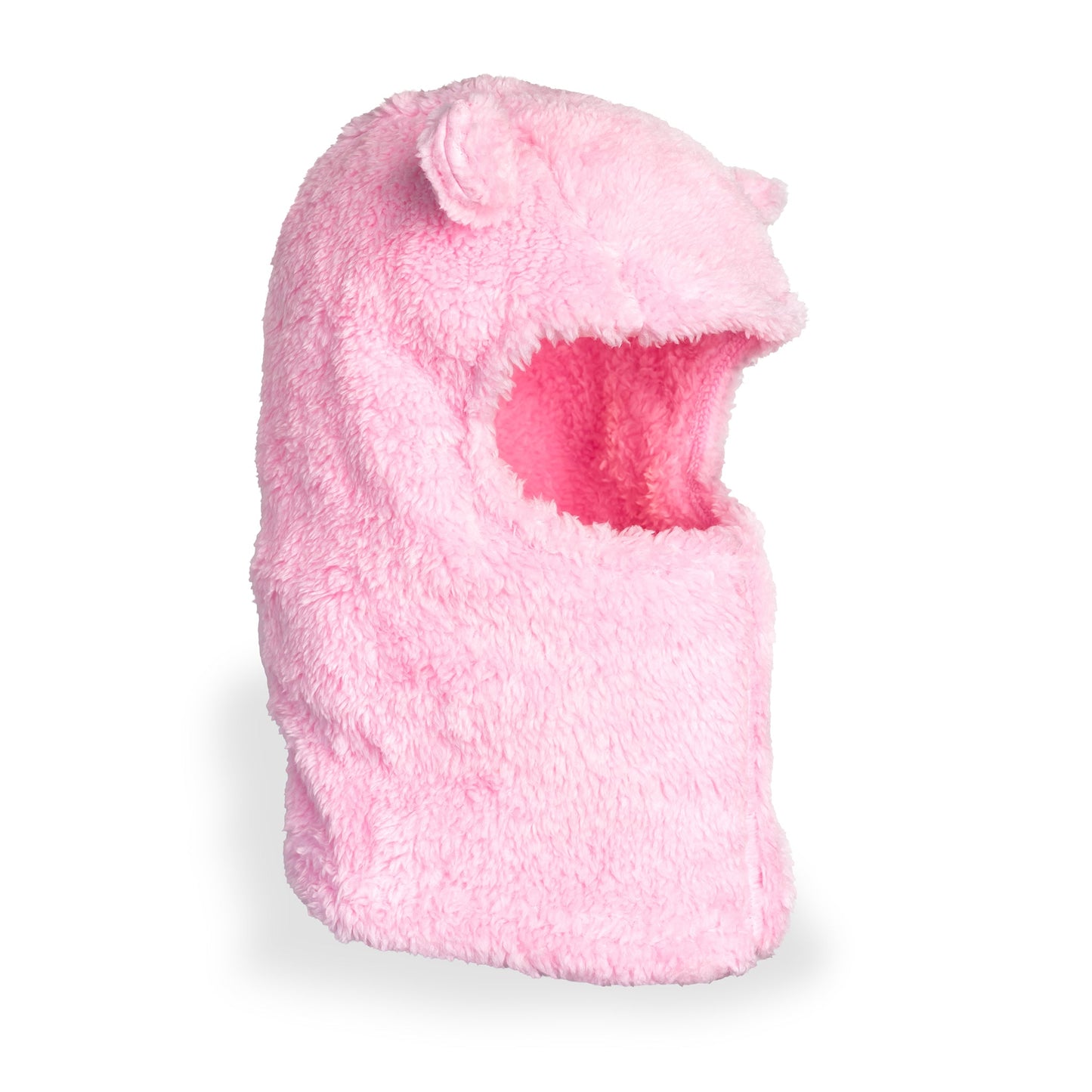 Dahlia Pastel Pink Plush Bear Balaclava