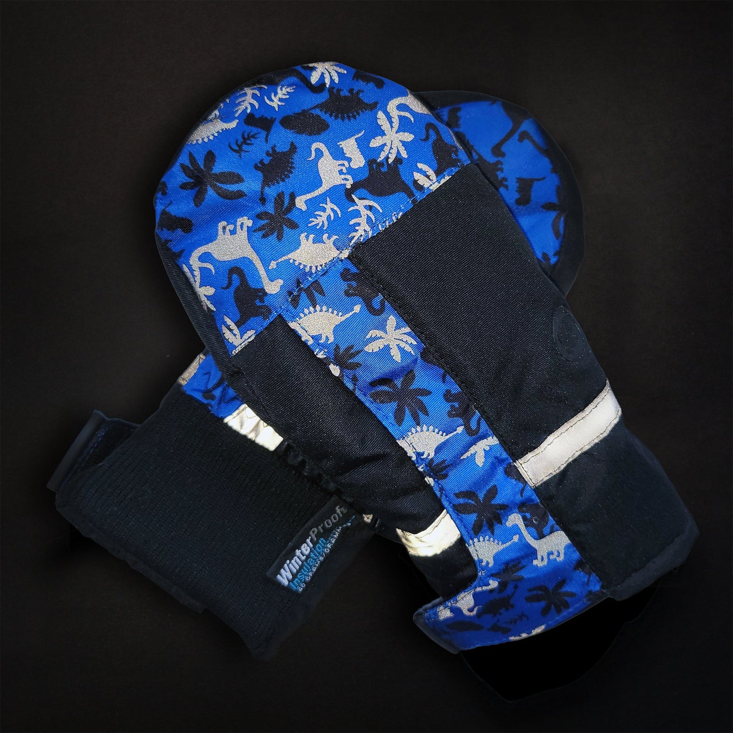 Moufles Dino Squad Royal Black Reflective EasyOn