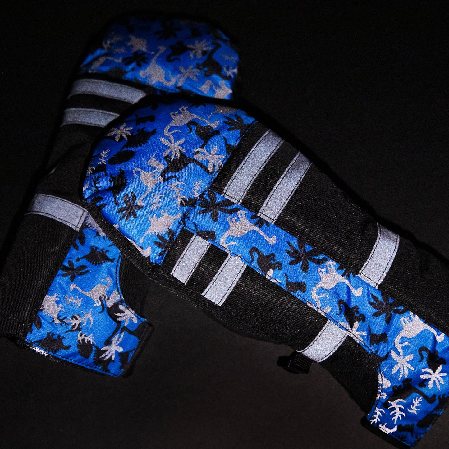 Moufles Dino Squad Royal Black Reflective EasyOn