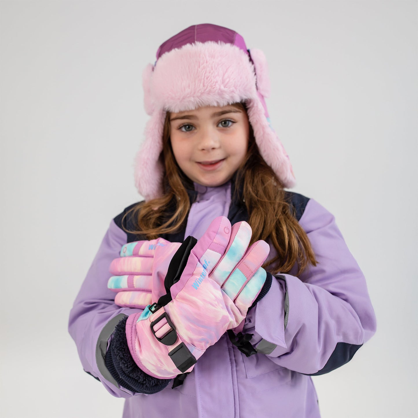 Dreamy Pastel Performance Girl's Ski Glove