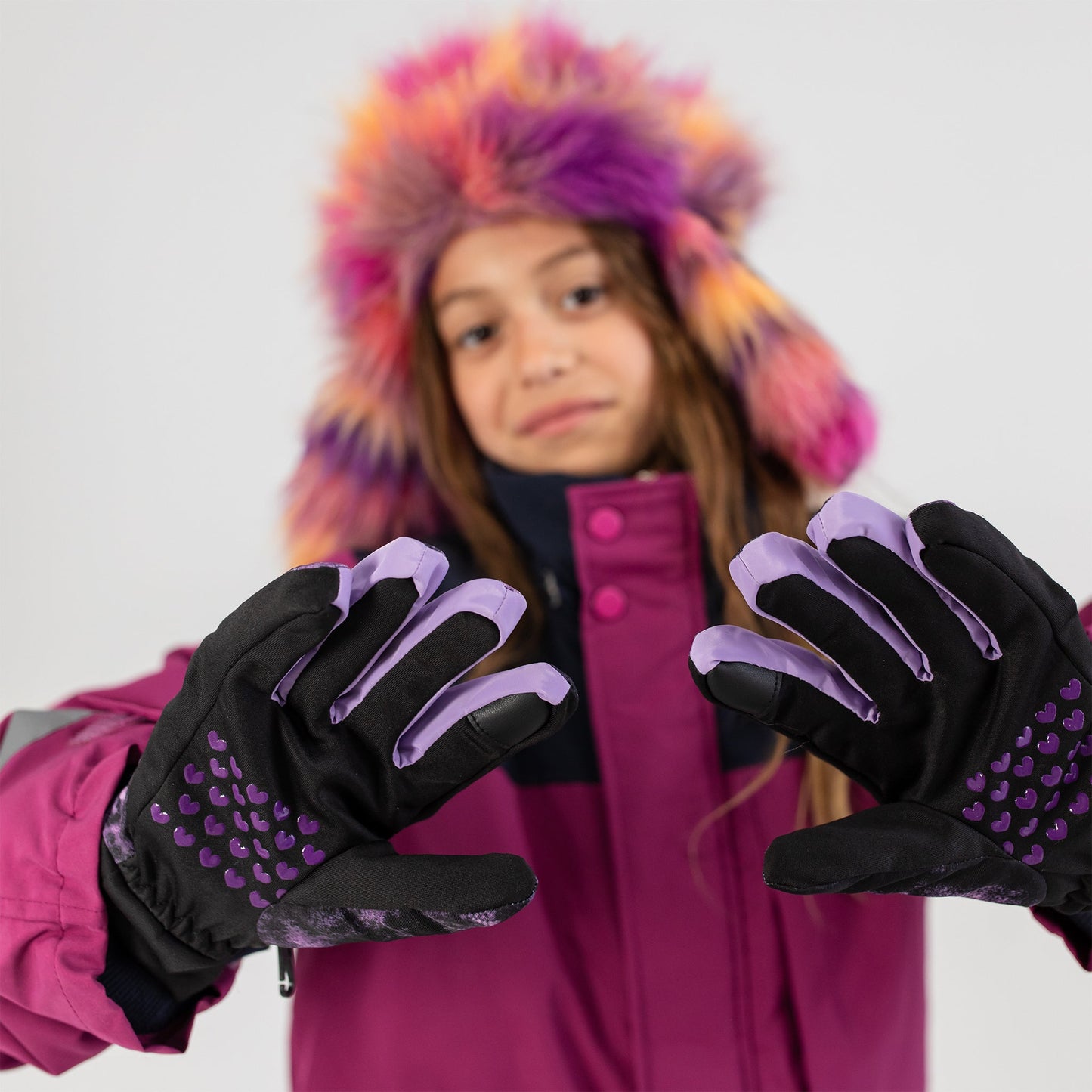Gants Dusty Rose pour fille