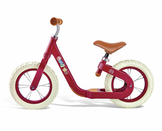 Draisienne Hape Learn to Ride en aluminium rouge légère et ajustable