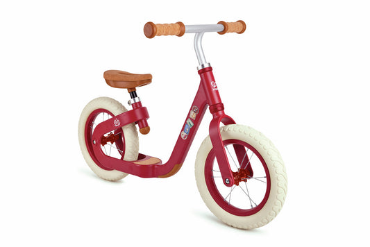Draisienne Hape Learn to Ride en aluminium rouge légère et ajustable