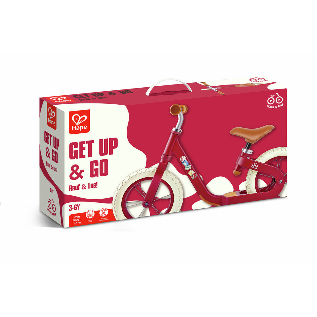 Hape Lightweight Adjustable Red Balance Bike