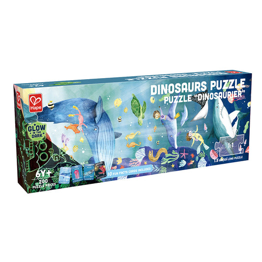 Puzzle phosphorescent Ocean Life Hape — 200 pièces