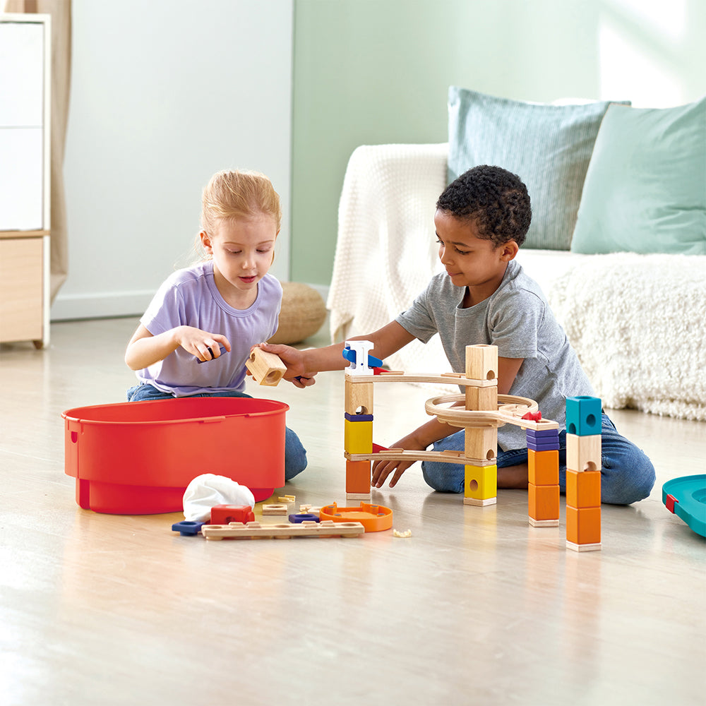Quadrilla Stack Track Bucket Set – Hape