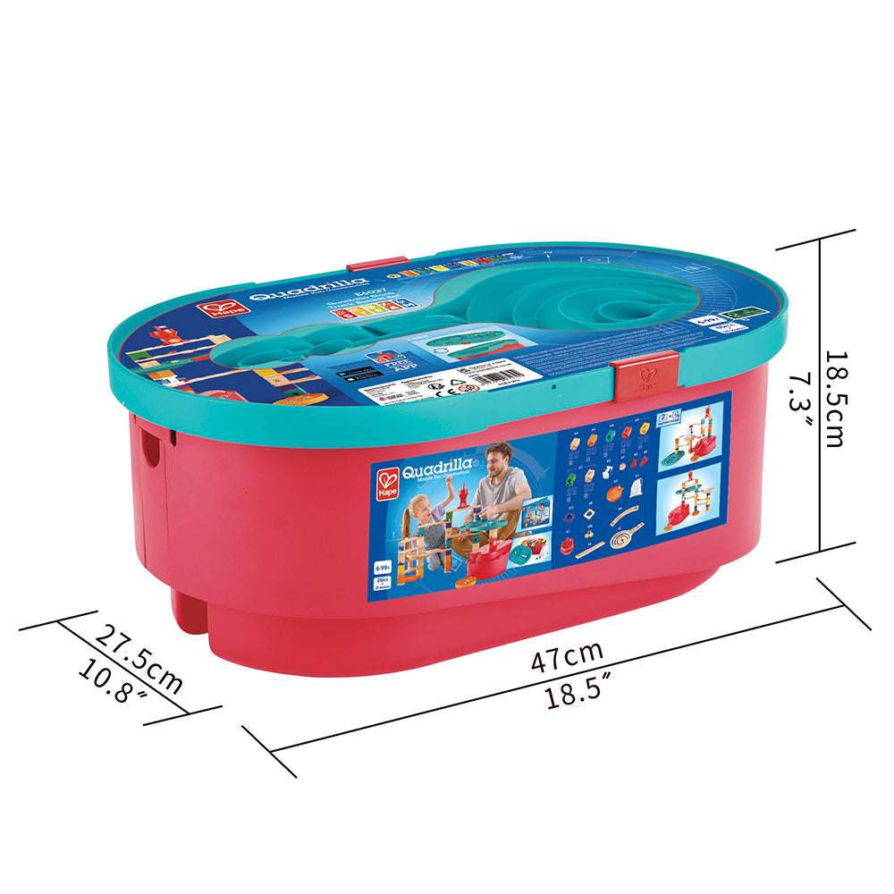 Quadrilla Stack Track Bucket Set – Hape