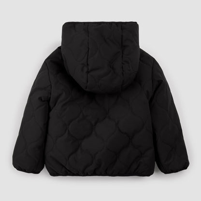Veste réversible | Imprimé à carreaux Winter Moss sur noir | Miles the Label