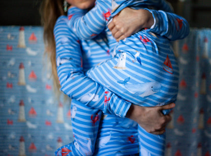 🐋 Pyjama en bambou – Le Fleuve Saint-Laurent