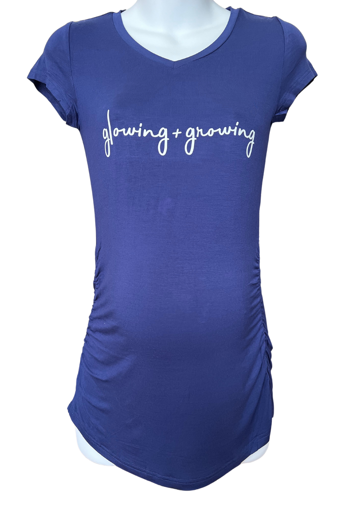 GLOWING AND GROWING Maternity T-Shirt