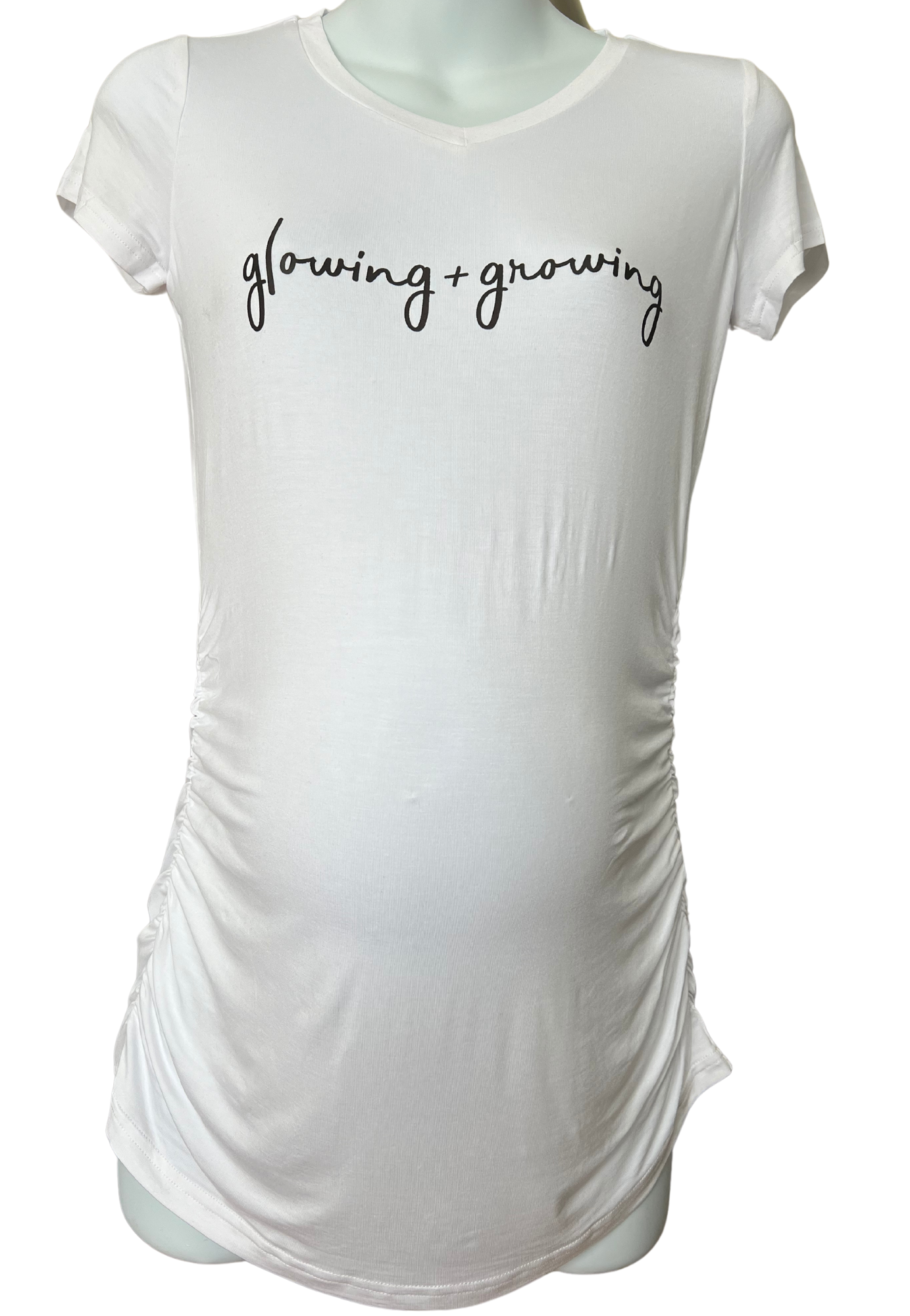 GLOWING AND GROWING Maternity T-Shirt