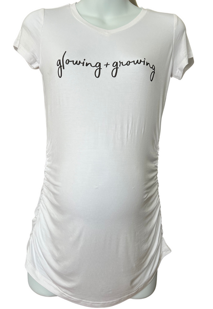 GLOWING AND GROWING Maternity T-Shirt
