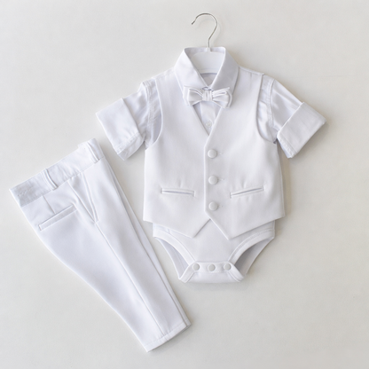 Alessio — Ensemble bébé avec gilet et casquette
