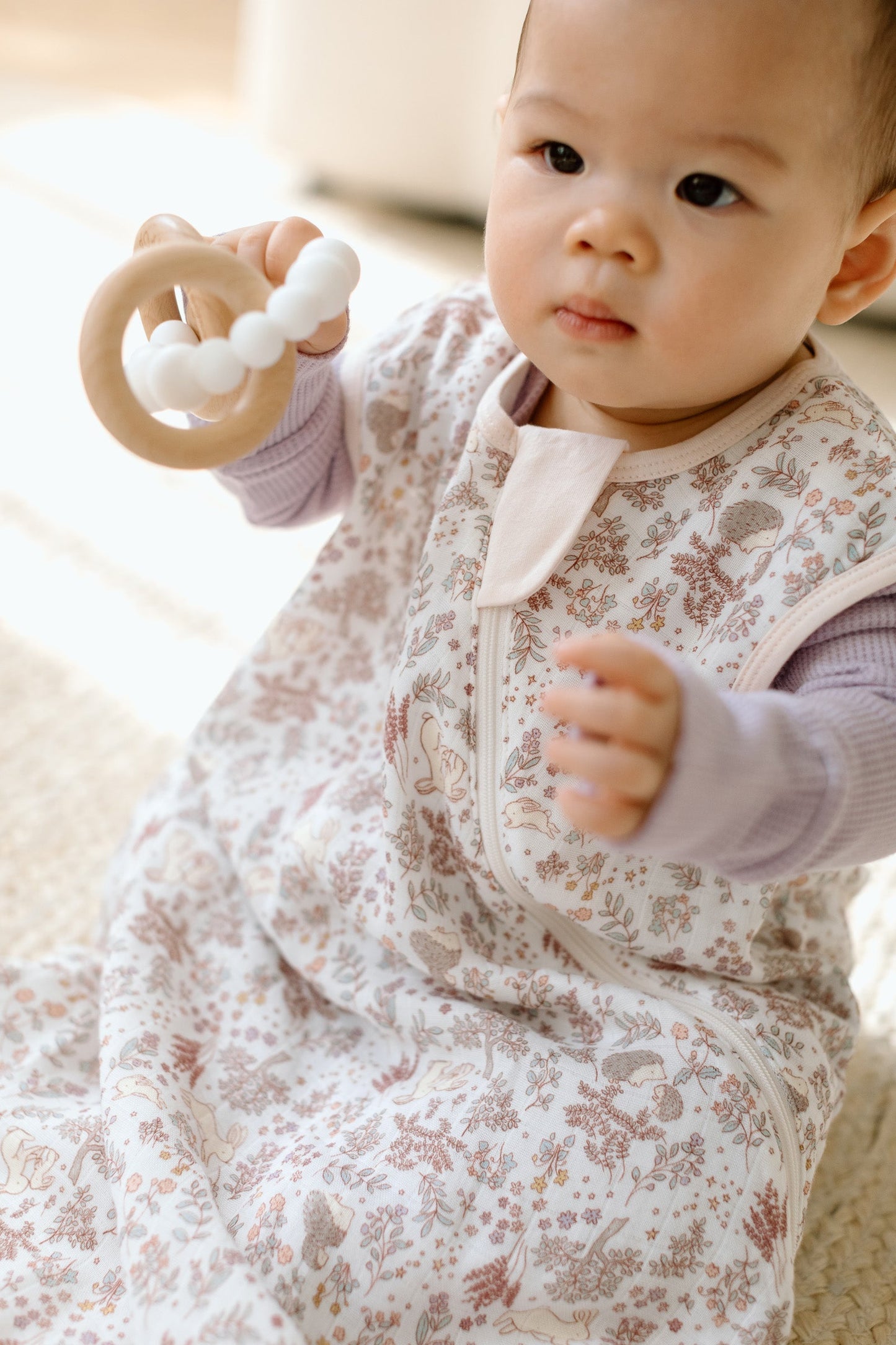 Gigoteuse Bébé Mousseline Bambou 0.5 TOG - Forêt de Hérissons