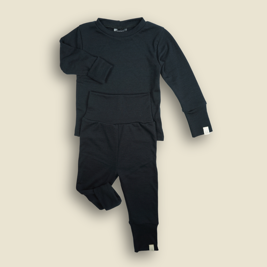 Grow-with-Me Merino Crewneck Set | Ardoise