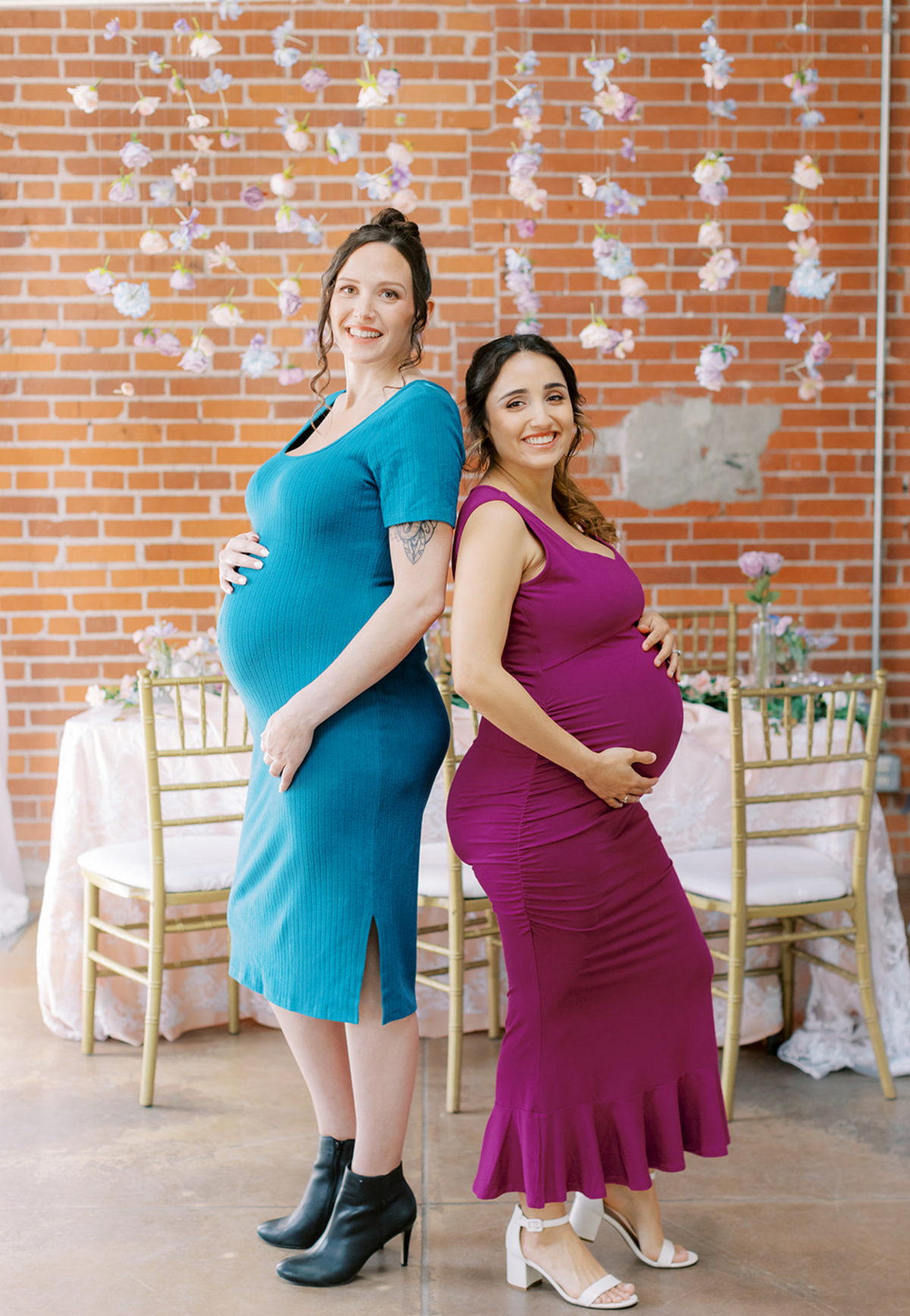 Ribbed Midi Maternity T-Shirt Dress