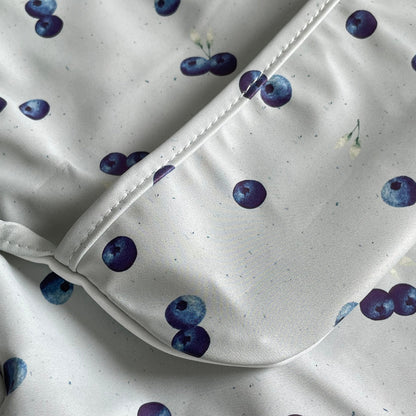 Long-Sleeve Waterproof Bib - Blueberries