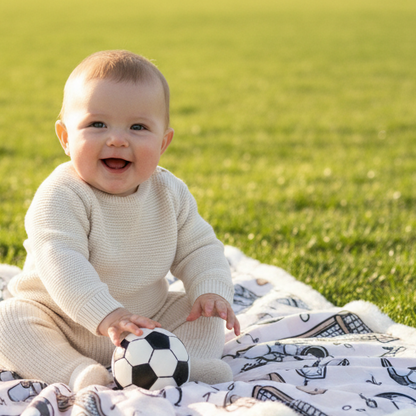 Minky & Faux Fur Lovey - Soccer