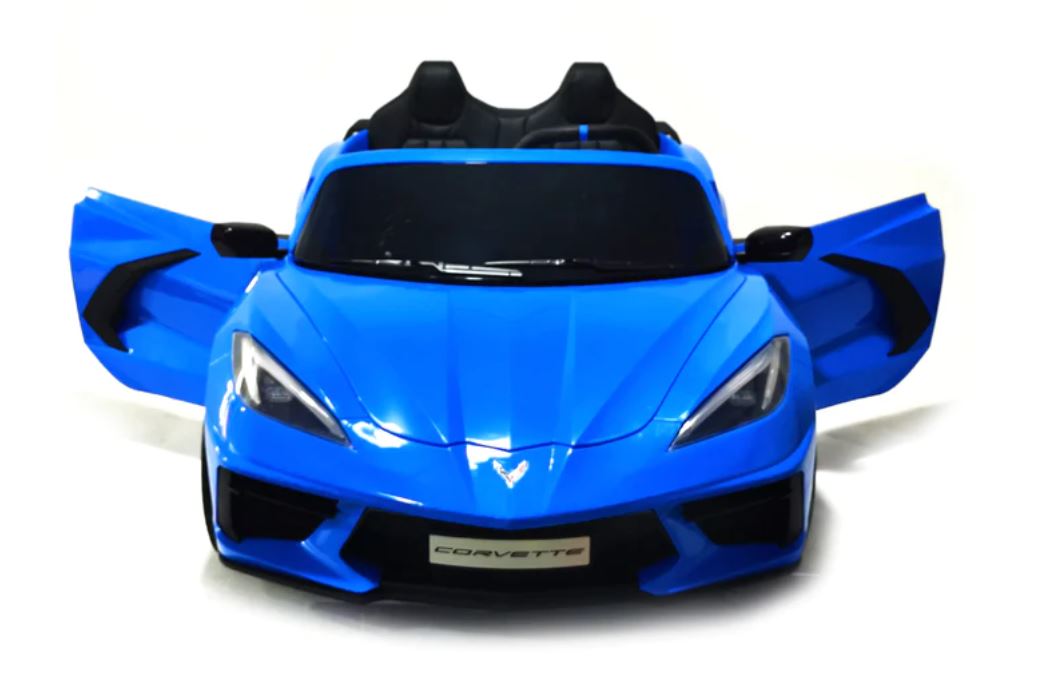 Voiture électrique Chevrolet Corvette C8 24V deux places, ÉDITION DE LUXE, pour enfants avec télécommande