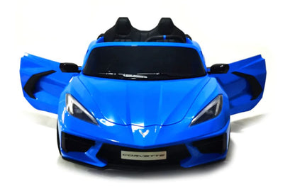 Voiture électrique Chevrolet Corvette C8 24V deux places, ÉDITION DE LUXE, pour enfants avec télécommande