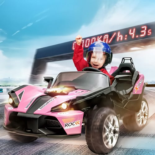 Voiture électrique 12 V pour enfants avec télécommande, style Slingshot, 2 places