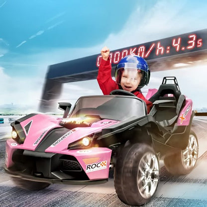 Voiture électrique 12 V pour enfants avec télécommande, style Slingshot, 2 places