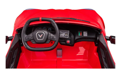 Voiture électrique Chevrolet Corvette C8 24V deux places, ÉDITION DE LUXE, pour enfants avec télécommande