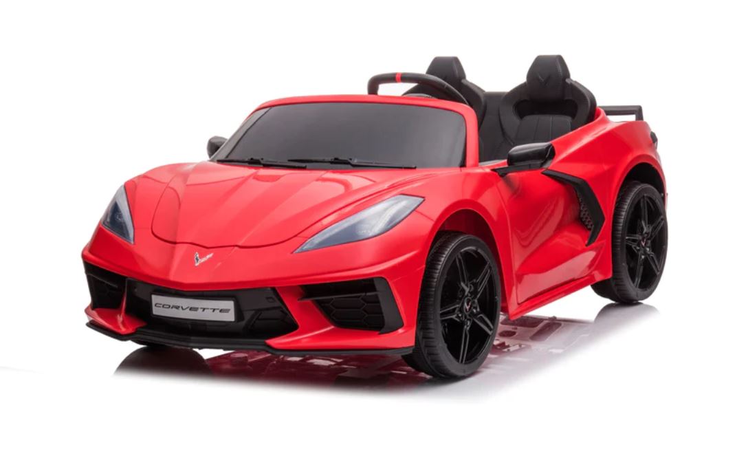 Voiture électrique Chevrolet Corvette C8 24V deux places, ÉDITION DE LUXE, pour enfants avec télécommande