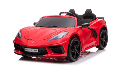 Voiture électrique Chevrolet Corvette C8 24V deux places, ÉDITION DE LUXE, pour enfants avec télécommande