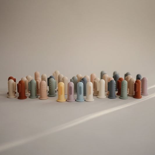 Brosses à dents à doigt en silicone, ensemble de 2