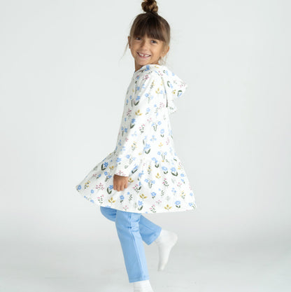 Robe à capuchon en molleton de rayonne de bambou — Wildflower