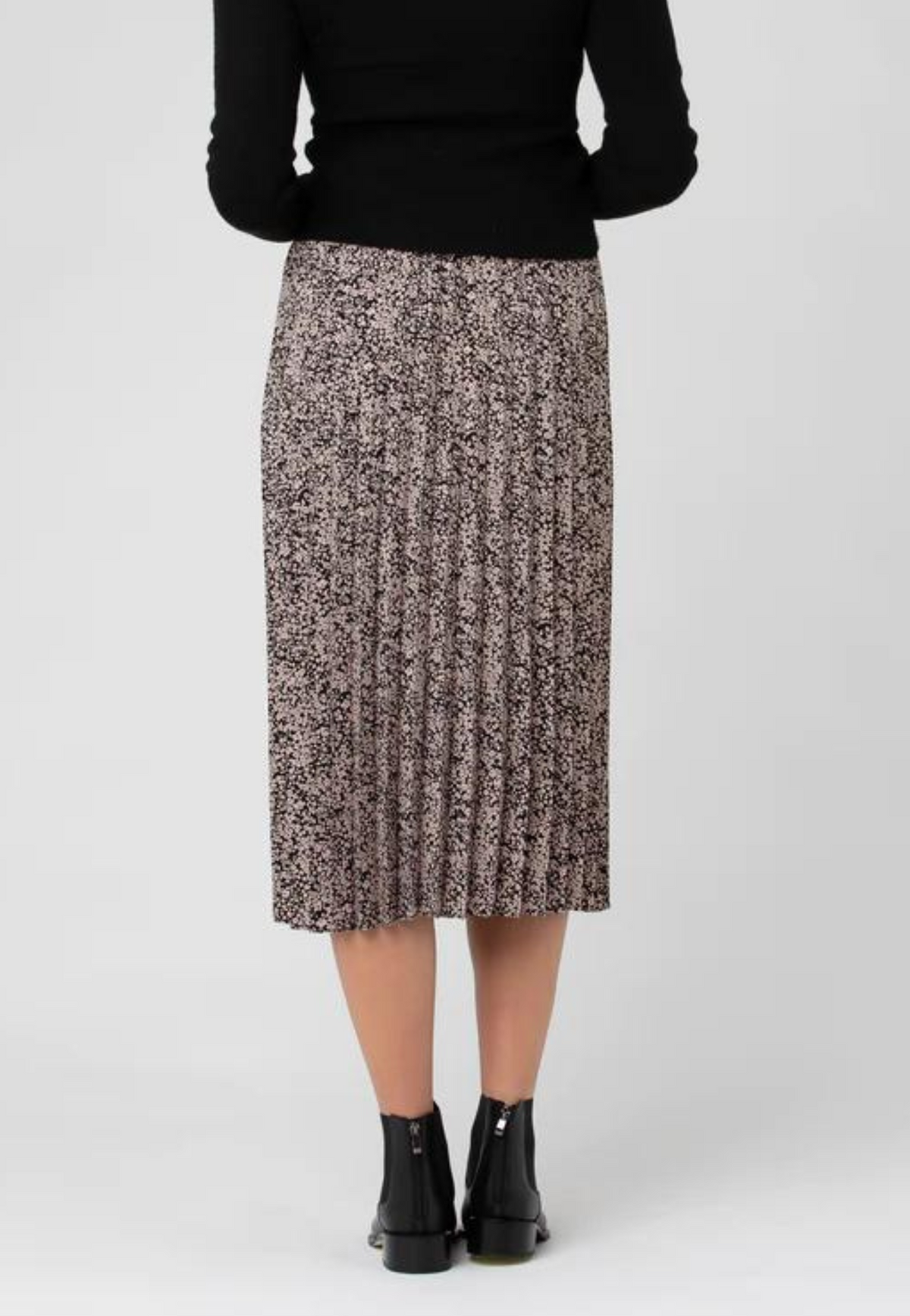 Florence Pleated Over-Bump Maternity Skirt