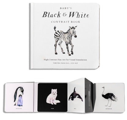 Livre de contraste noir et blanc pour bébé | Livres