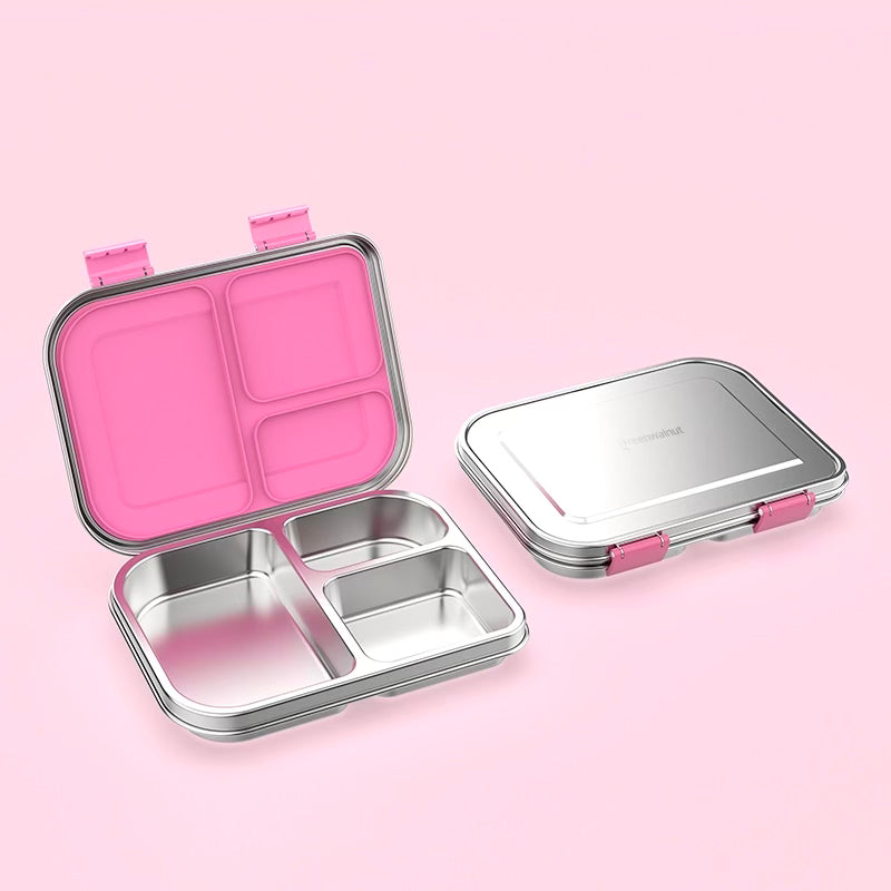Boîte à déjeuner anti-fuite en acier inoxydable avec compartiments – Style Bento pour enfants et adultes