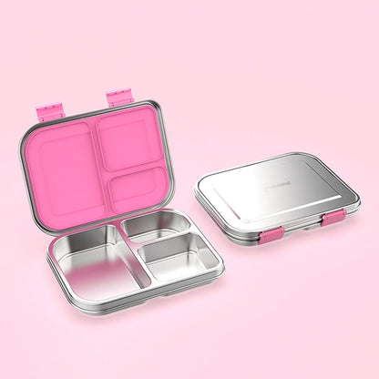 Stainless Steel Leak Proof Lunch Box with Compartments – Bento Style for Kids & Adults