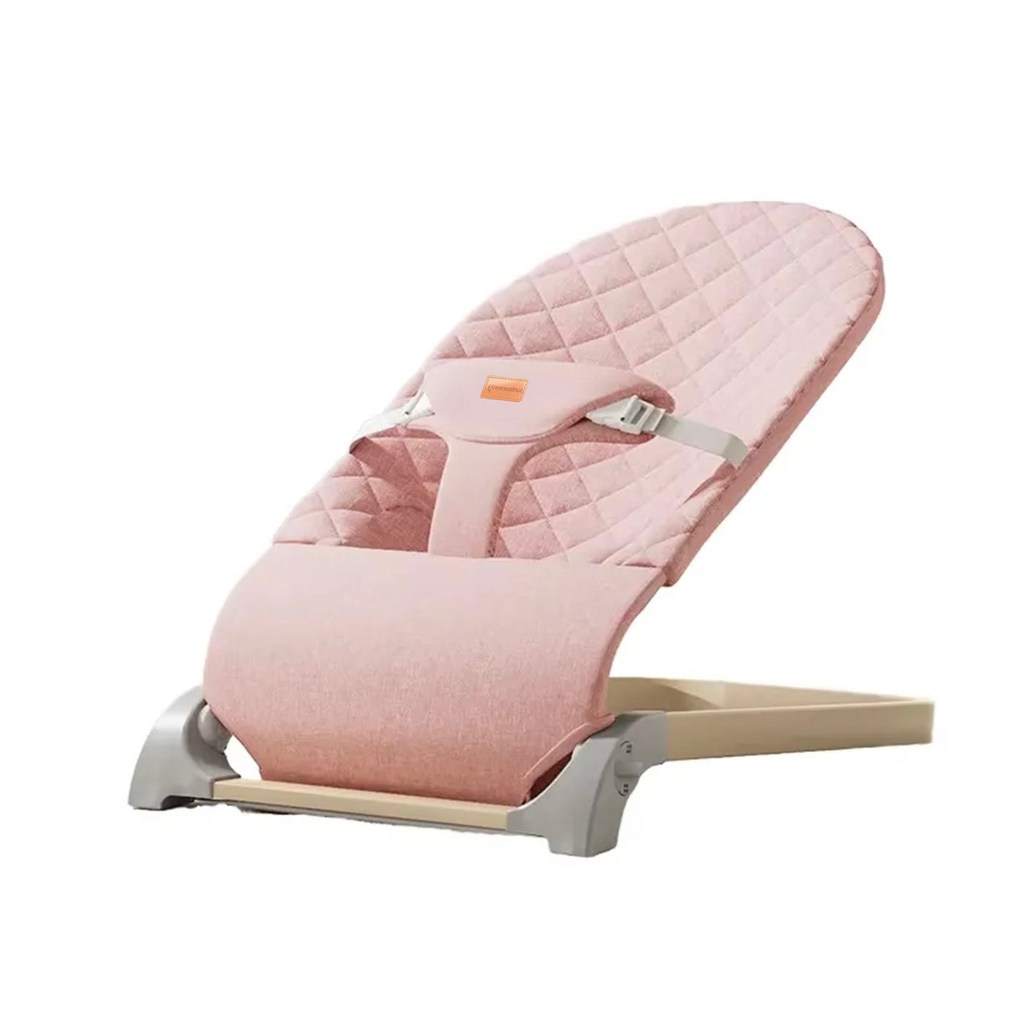 Transat et balancelle ergonomiques matelassés pour bébé avec arche de jeux amovible, harnais de sécurité réglable, transat bébé (Rose)
