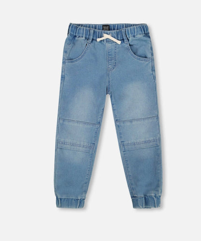Pantalon de jogging French Terry | Denim bleu clair | Deux par Deux