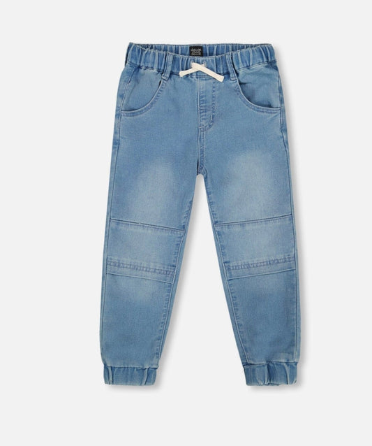 Pantalon de jogging French Terry | Denim bleu clair | Deux par Deux