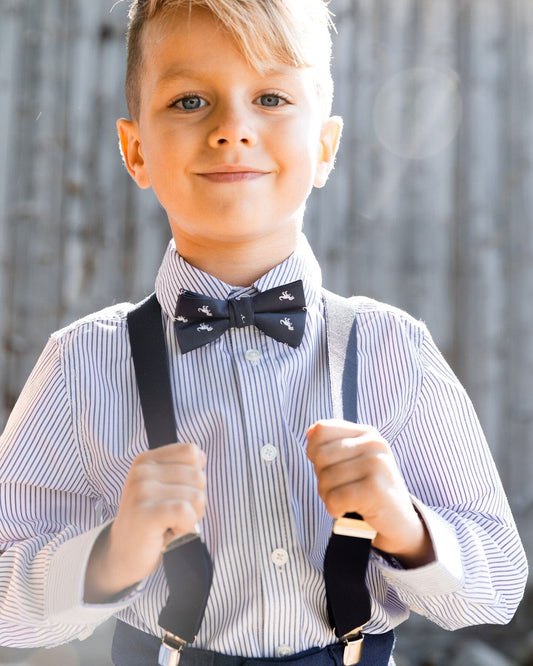 Long Sleeve Button Down Shirt Navy Blue Stripes